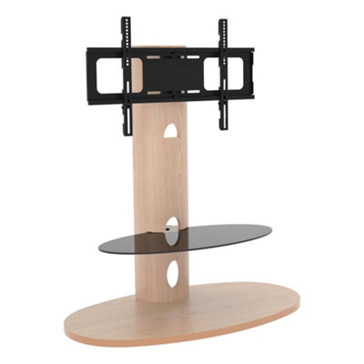 Avf Affinity Chepstow 93Cm Oval Pedestal Tv StandFor Tvs 32-65"Whitewashed Oak from B&Q