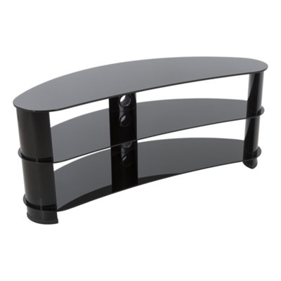 Avf Jelly Bean 1.2M Curved Tv StandFor Tvs Up To 60"Black from B&Q