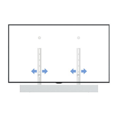 Avf Universal Sound Bar Mounting KitWhite from B&Q