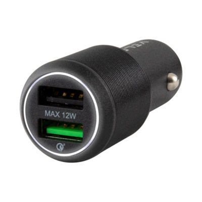 AVF Veld Super-Fast 2 Port Car Charger30W from B&Q