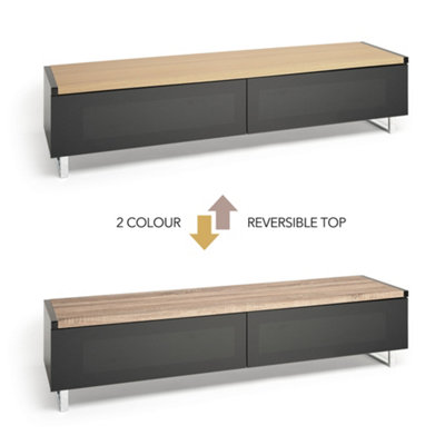 Avf Panorama 1.6M Tv StandReversible Light Oak Or Grey Oak TopFor Tvs Up To 80" from B&Q