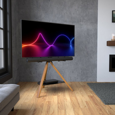 Avf Unisex Natural Hoxton Sound Tripod Tv + Soundbar Stand, For Tvs 32-70" In Size 32 - Image 4