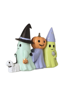  - Three Ghosts Walking Dog Halloween Ornament