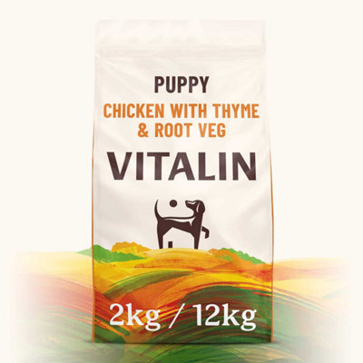 Vitalin Puppy Chicken With Thyme & Root Veg 12Kg from B&Q