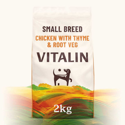 Vitalin Small Breed Adult Chicken With Veg & Thyme 2Kg from B&Q