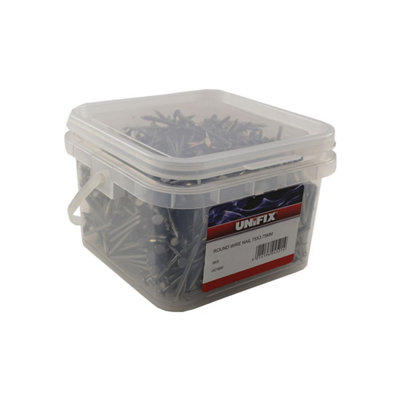Unifix Bright Rnd Wire Nails 100 X 4.50mmUcrwn/230Box Of 2 from B&Q