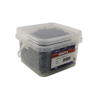 Unifix Decking Screws Pozi Csk Head Magsho Green Coating8G X 2.1/2"Tub Of 1000Box Of 2 from B&Q