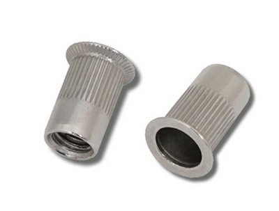 JRP Riveting Products Jrp Rivet Nuts M8 X 18.5 A2 Stainless Steel Csk HeadBox Of 250 from B&Q