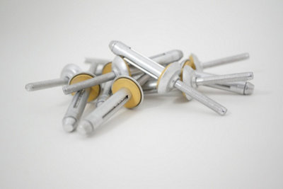 Jrp Riveting Products 7.8 X 28.2mm Aluminium RivetsJrpadlls7828WBox Of 100 from B&Q
