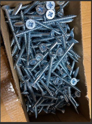 200 Pcs Bzp 5 X 50mm Pozi Universal Csk Head Wood Screws Carpenter Woodwork Diy Fences Gates Timber from B&Q