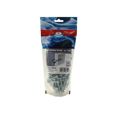 Jcp Fixings Metalfix Self-Drilling Screws 5.5 X 38mmFjpomfl55038Perfect For Light SectionsBox Of 750 from B&Q