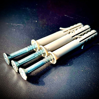Fixaball 8mm 10mm Frame Fixing Plug Screw Countersunk Pozi Zinc from B&Q