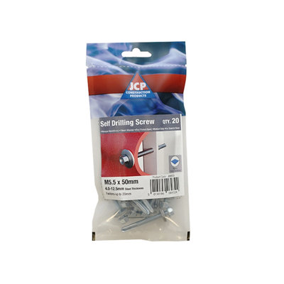 Jcp Fixings Metalfix Self-Drilling Screws 5.5 X 32mmFjjbmfh55032W16Heavy Section from B&Q