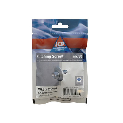 Jcp Fixings Metalfix Stitching Screws 16mm Washer Din 7504K BzpFjjbss63025W16 from B&Q