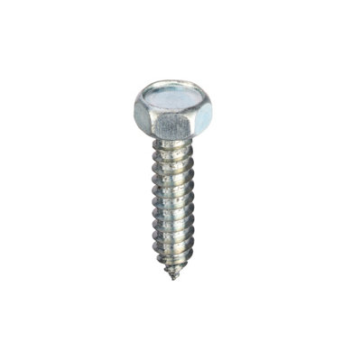 Unifix Self-Tapping Screws Indented Hex Head Ab Din 7976-C14G X 1" (6.3 X 25)Box Of 250 from B&Q