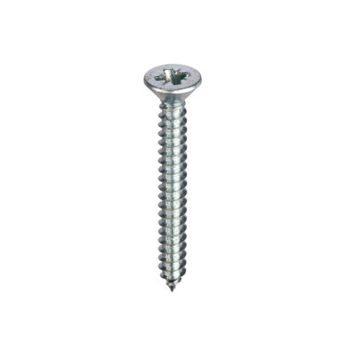 Unifix Self-Tapping Screws Pozi Csk Head Ab Din 7982-C-Z Bzp10G X 1.1/4" (4.8 X 32mm)Box Of 1000 from B&Q