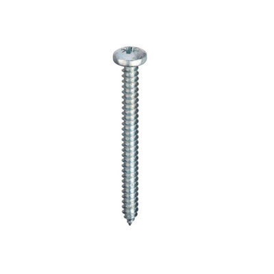 Unifix Self-Tapping Screws Pozi Pan Head Ab Din 7981-C-Z Bzp14G X 1.1/2" (6.3 X 38mm)Box Of 250 from B&Q