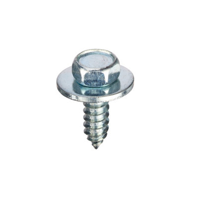 Unifix Self-Tapping Screws Hex Sems Ab C/w Washer 14G X 3/4"43-914 0.75Cr3Box Of 500 from B&Q
