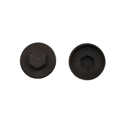 B&Q -  Vandyke Brown Cover Caps 16mmFjmfc16VbBox Of 1000