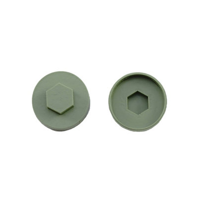 B&Q -  Moorland Green Cover Caps16mmFjmfc16MoBox Of 1000