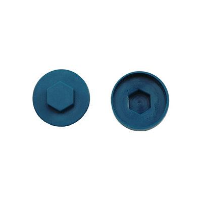 B&Q -  Ocean Blue Cover Caps19mmFjmfc19ObBox Of 1000