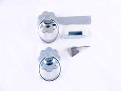 Unifix 1136 Ring Gate Latch Bzp 152mm 6InZinc-Plated SteelBox Of 5 from B&Q