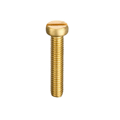 Unifix Brass Machine Screws Slotted Cheese Head M5 X 16Q608400000500016000 from B&Q