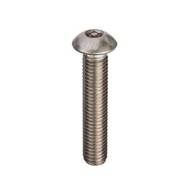 Unifix A2-304 St/st Pin Hex Machine Screws Button HeadM6 X 25 from B&Q