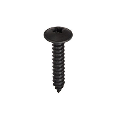 Unifix Self-Tapping Screws Pozi Flange Head Ab Bs 4174 Black6G X 3/8" (3.5 X 9.5mm)Box Of 1000 from B&Q