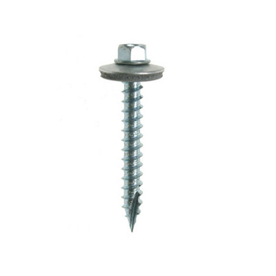 Jcp Fixings Metalfix Gash Point Self-Drilling Screws 19mm Washer BzpFjgp6302519WBox Of 100 from B&Q