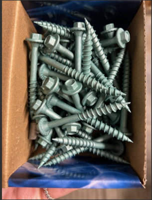 Timber Drive Screws 7.0mm X 75mm Box Of 50 Unifix External Coating Hex Head Timber Fixing Heavy Duty Free Driver Bit Included from B&Q