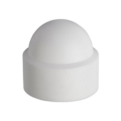 Unifix White Plastic Cover Caps M5Nncw05Suitable For Nuts Or BoltsBox Of 100 from B&Q