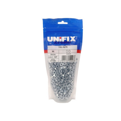 Unifix Class 8 Full Nuts Din 934 BzpM6 X 1.00Pounffmsz806 000 from B&Q