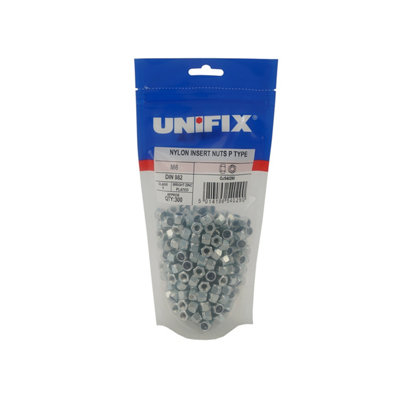 Unifix Class 8 Nylon Insert Nuts P Type Din 982 BzpM10Pounipms10 from B&Q