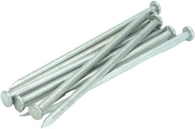 1 Kilo Galvanised Round Wire Nails 150 X 6mm Timber Roofing Carpenter Fences Stables from B&Q