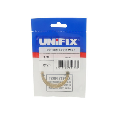 Unifix Picture Hook Wire 3.5M - Ub9tqpichk/005 - Box Of 5 5014196544168 - Image 5