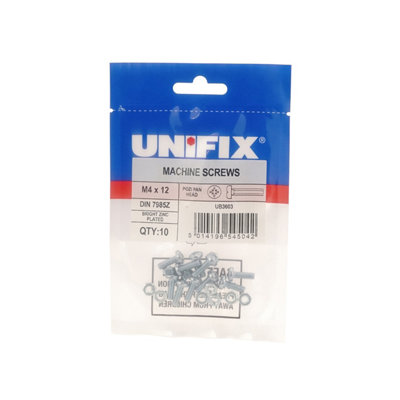 Unifix Machine Screws Pozi Pan Head Din 7985Z BzpM5 X 50Ubmms605 050Cr3 from B&Q