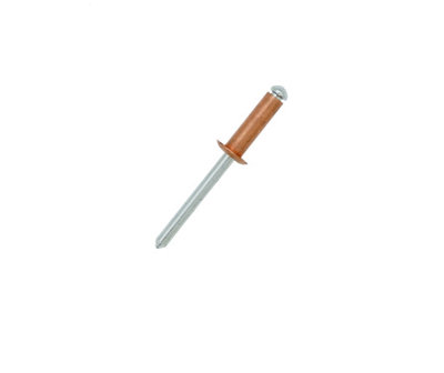 Jrp Riveting Products 4.0 X 10mm Copper/steel Dome Head RivetsJrpcsd4010Box Of 800 from B&Q