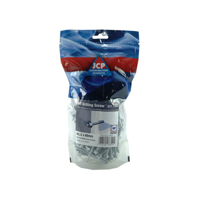 Jcp Fixings Metalfix Self-Drilling Screws 5.5 X 60mmFjpomfh55060Heavy Section UseBox Of 750 from B&Q