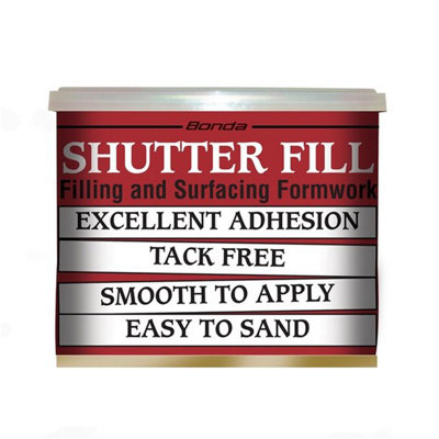 Bonda Shutter Fill Two Part Wood Filler Easy To Sand Strong Adhesion 7Kg from B&Q