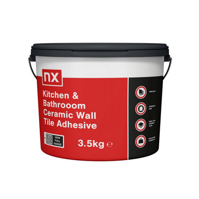 Nx Ready Mixed Kitchen & Bathroom Off White Wall Tile Adhesive3.5Kg from B&Q