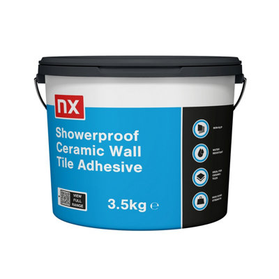 Nx Ready Mixed Showerproof Off White Wall Tile Adhesive3.5Kg from B&Q