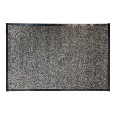 Primeur Utility Grey Plain Large Mat(L)120Cm X (W)80Cm from B&Q