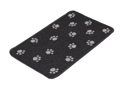 Primeur Flooring Grey Pawprints Door Mat60Cm X 40Cm from B&Q