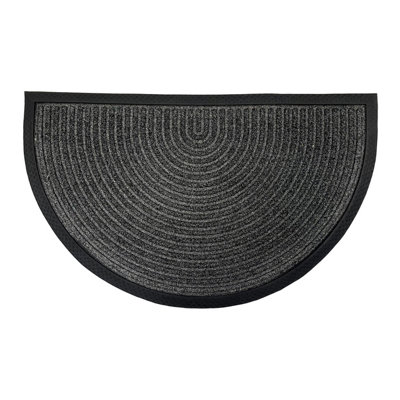 Primeur Grey Half Moon Door Mat75Cm X 45Cm from B&Q