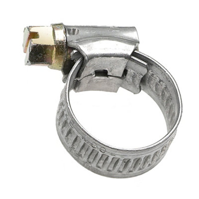 Eliza Tinsley Aluminium Worm Drive 11mm- 16mm Hose ClipPack Of 4 from B&Q
