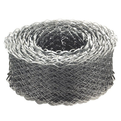 B&Q -  Galvanised Steel Coil Lath(L)20M (W)115mm
