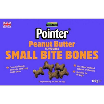 Pointer Petite Peanut Butter Flavoured Bones 10Kg from B&Q
