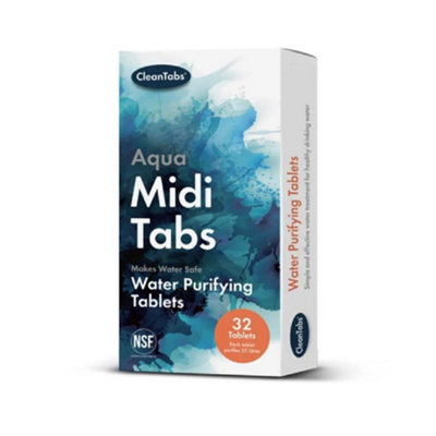 CLEANTABS AQUA MIDI TABLETS 32 WATER PURIFYING TABLETS CL132 - Image 4