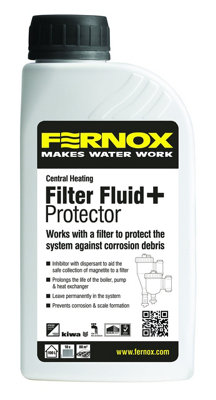 Fernox F9 Filter Fluid + 500Ml Central Heating Protector from B&Q